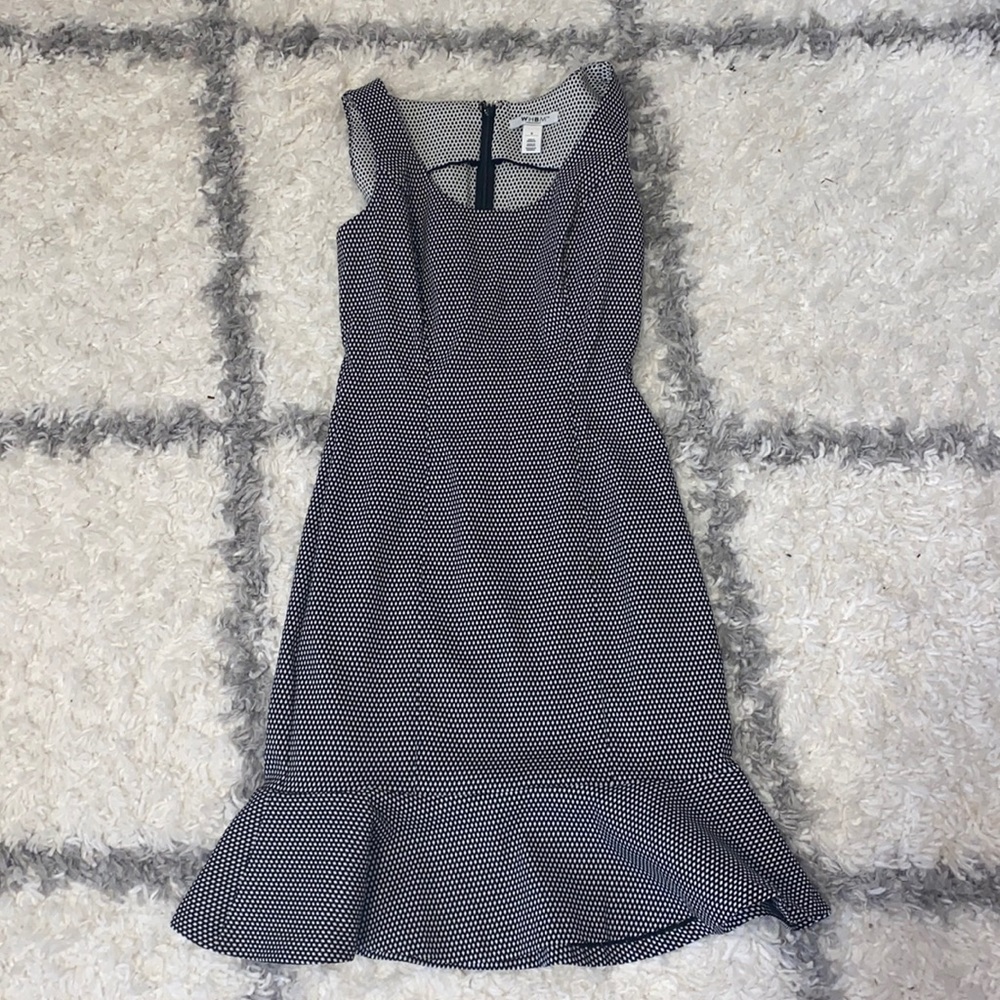 Black and White Pattern Work Dress